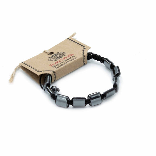 Magnetisches Hämatit Shamballa Armband Doppelwürfel