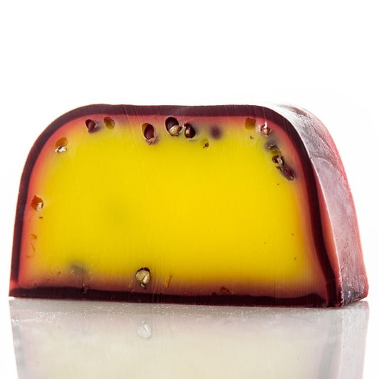Handgemachte Seifenlaib - Passionsfrucht - Scheibe Ca 100g