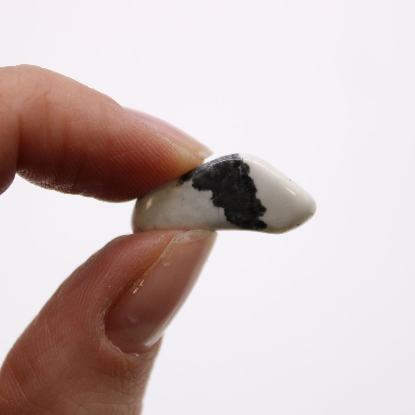 Beutel Mit 24 Kleinen Afrikanischen Tumble Steinen - Weiße Howlite - Magnesit