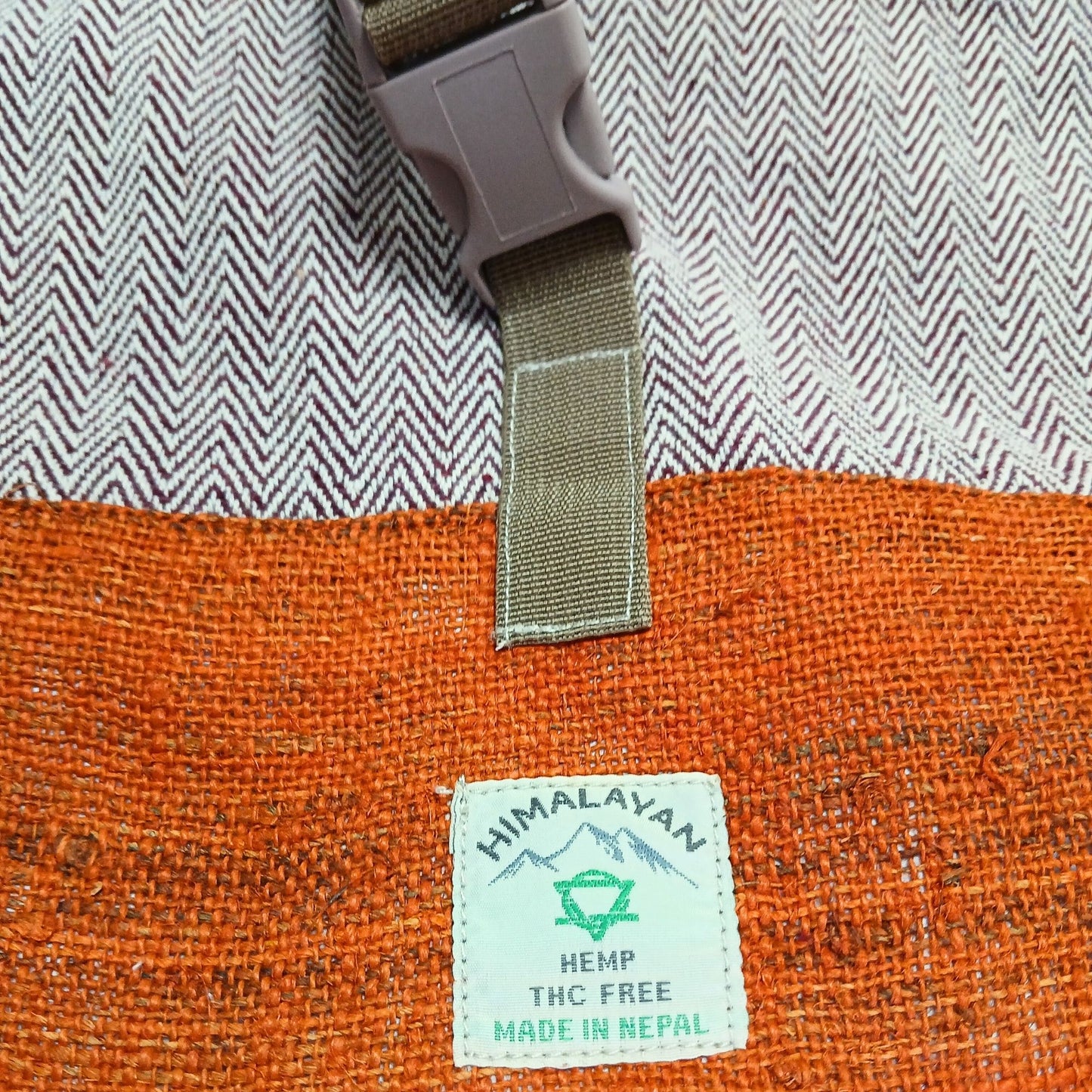 Hanf Trekking Rucksack Rollen Sunset Orange