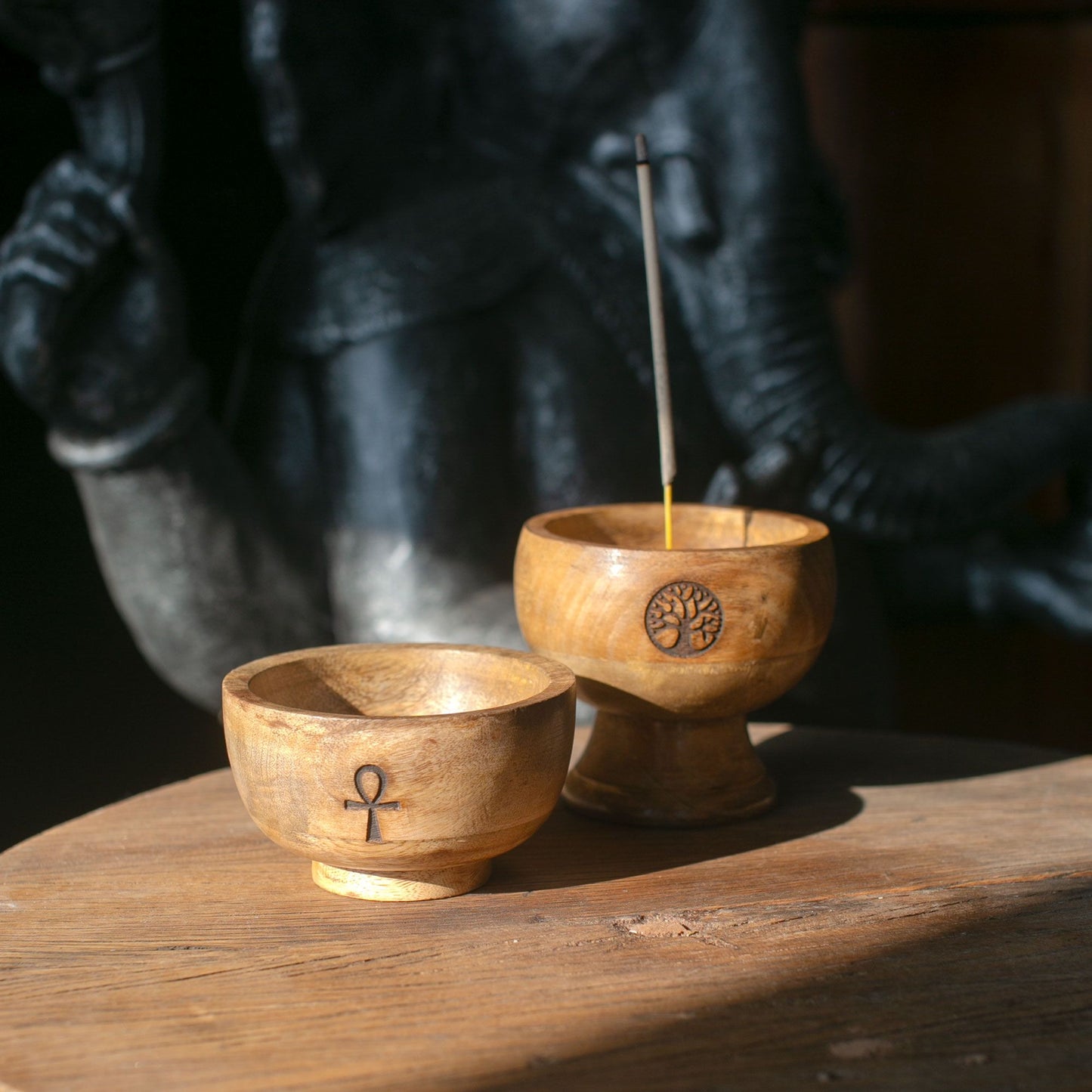 Kleine Ritualschale Räucherkegelhalter 11x6 cm - Assoziierte Esoterik