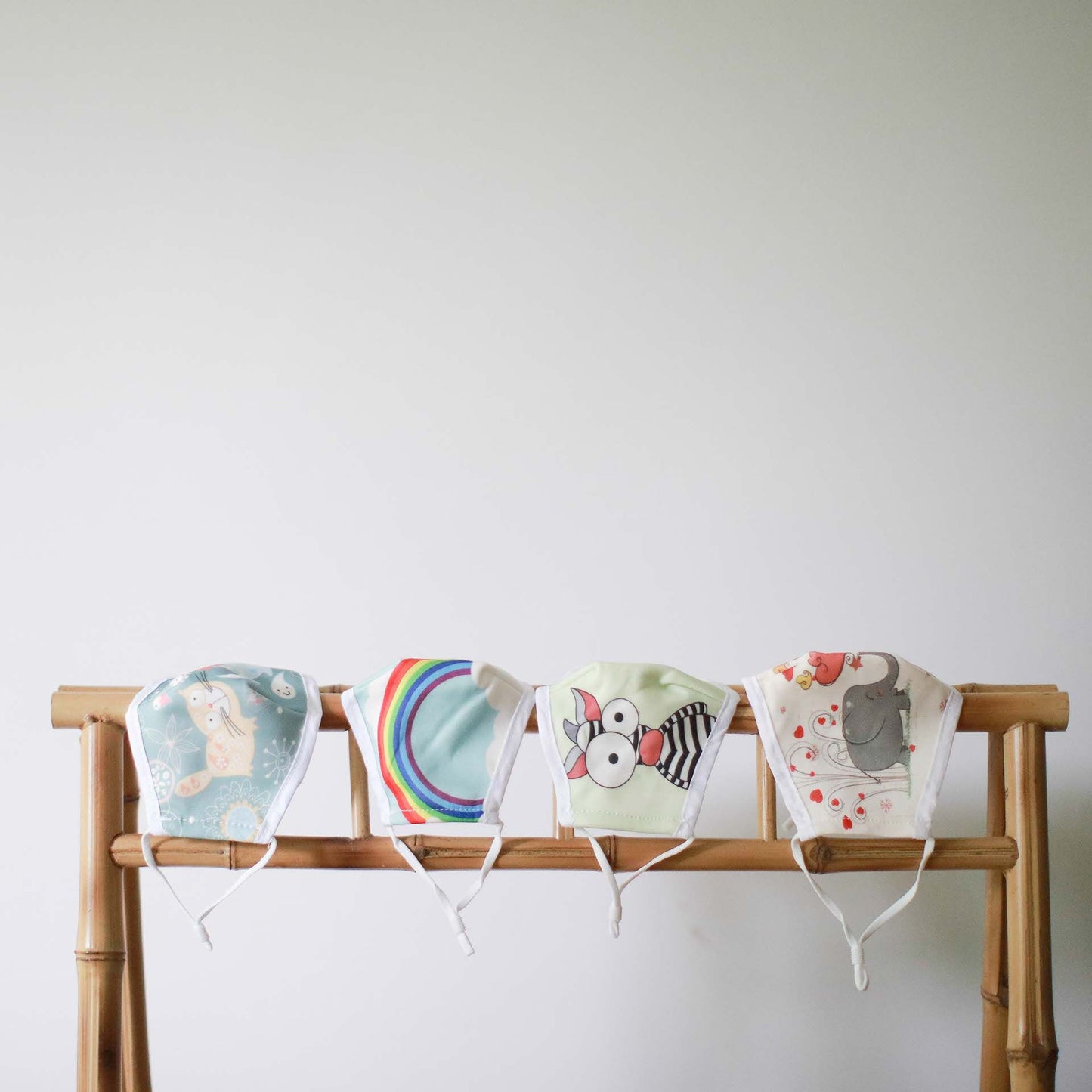 Wiederverwendbare Mode-Gesichtsmaske - Liebe Elefanten (Erwachsene)