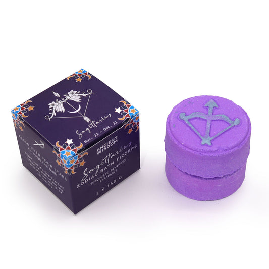Set Von Sternzeichen Badekugeln Mit Horoskop - Schütze
