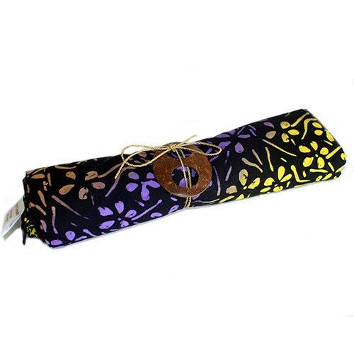 Bali Blockdruck Sarong - Hübsche Blüten (4 Verschiedene Farben)