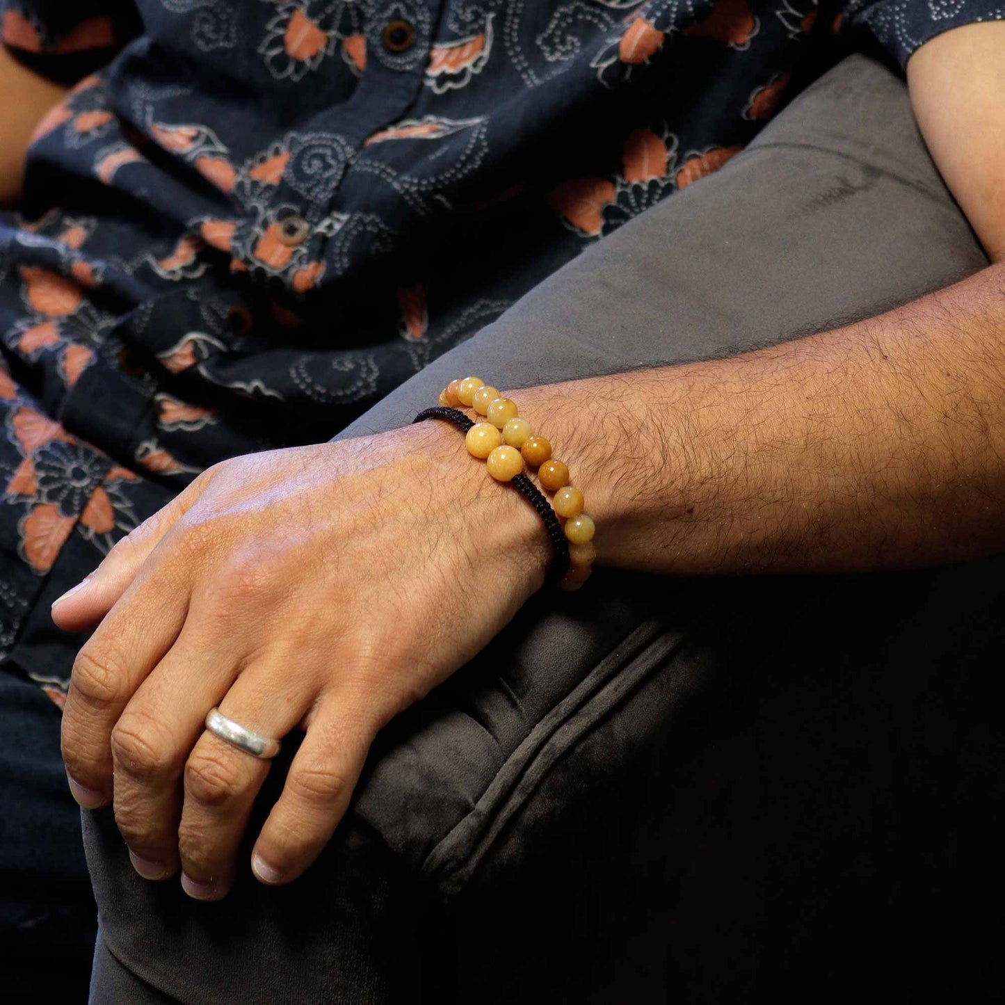 Edelstein Doppelpower Armbänder Gelber Aventurin