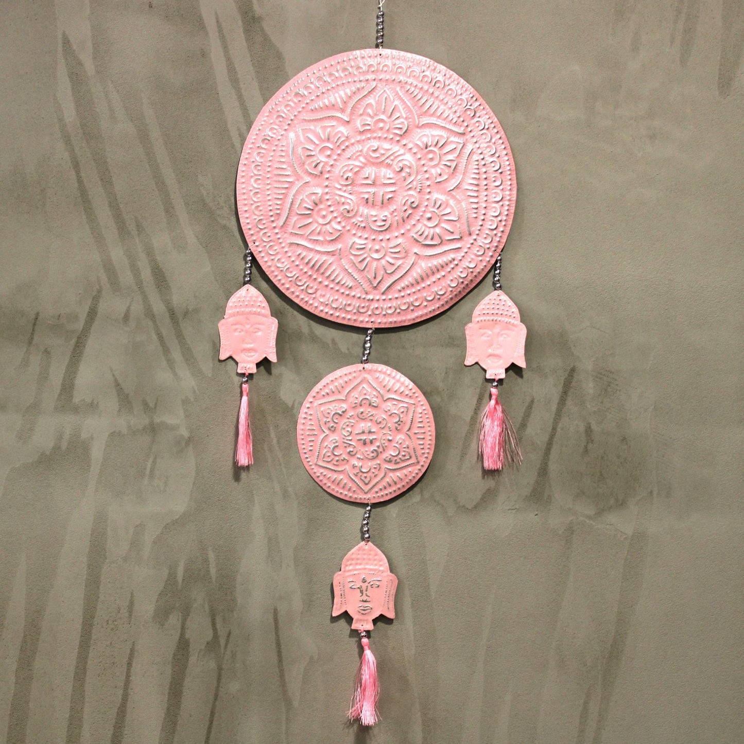 Aluminium Mobile Buddha's Bali Stil Wanddekorationen Pastellfarben