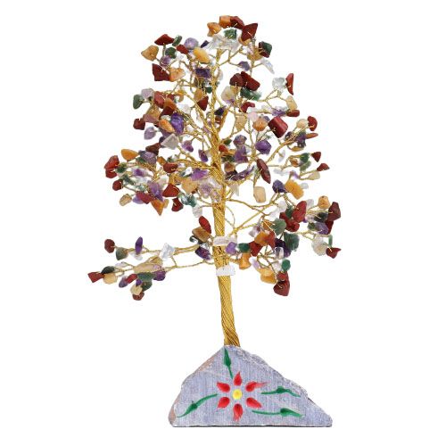 Gemischter Edelsteinbaum Mit 320 Steinen