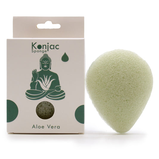 Tränenförmiger Konjac Schwamm Aloe Vera Heilung