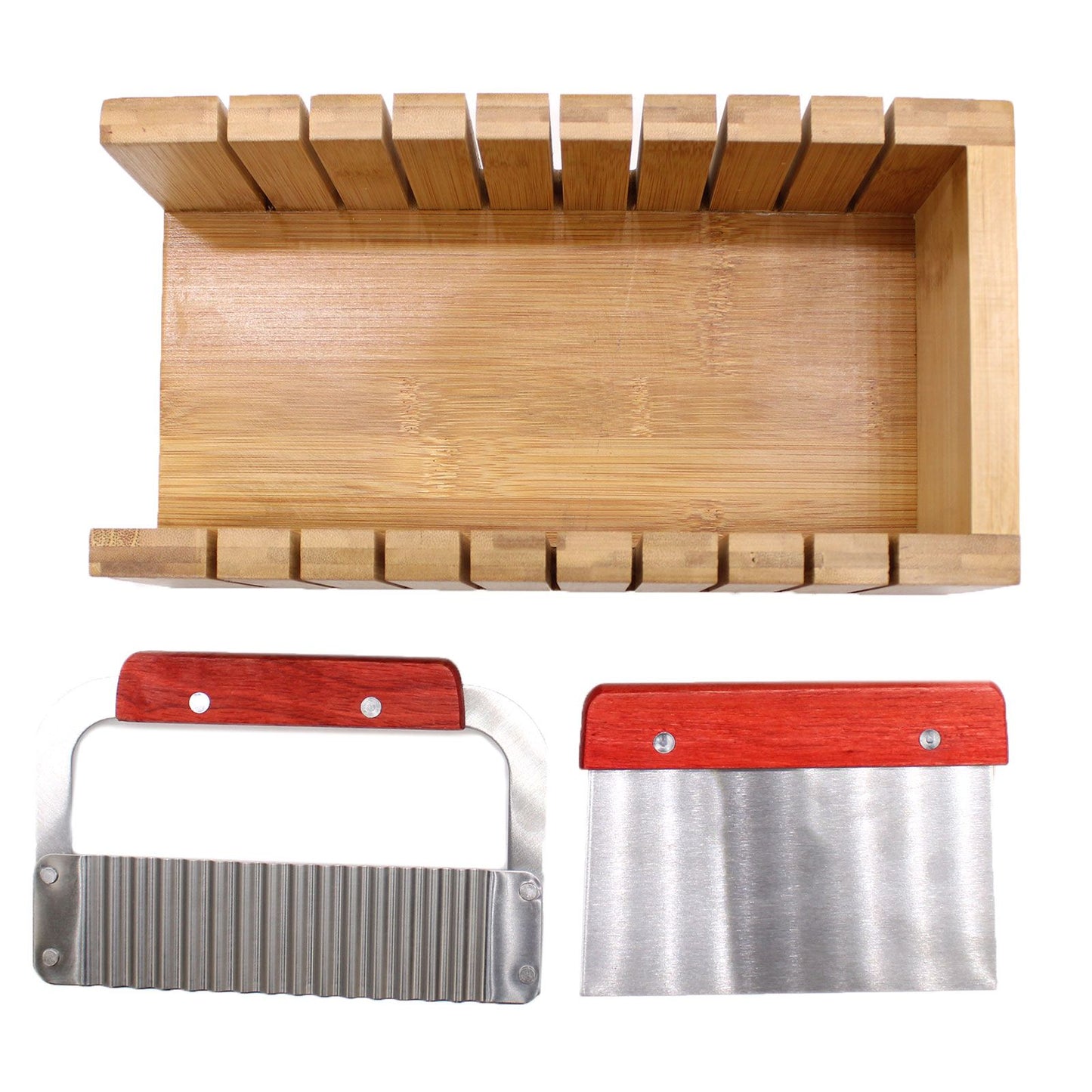 Holz Seifen Laib Schneider Set - Wellig Und Gerade Schneider