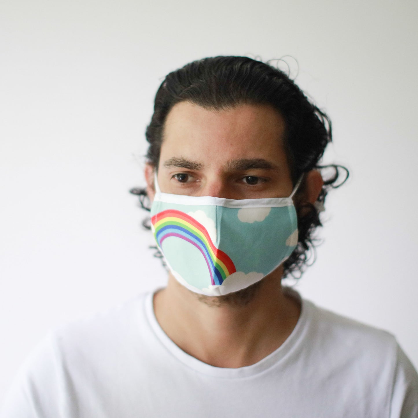 Wiederverwendbare Modische Gesichtsmaske - Regenbogen (Erwachsene)