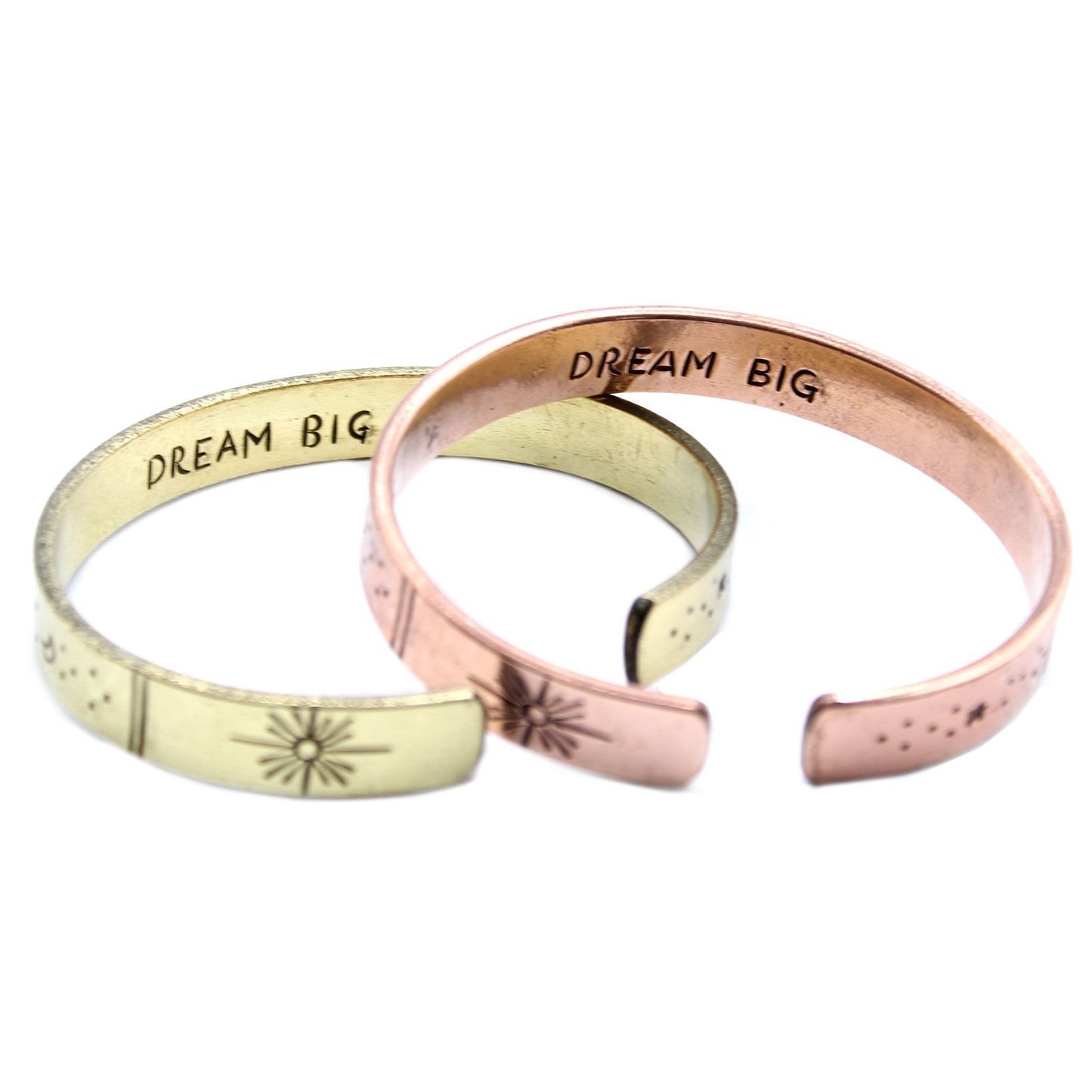 Inspiration Armband - Kupfer Sonnenaufgang, Galaxie, Sterne, Erde