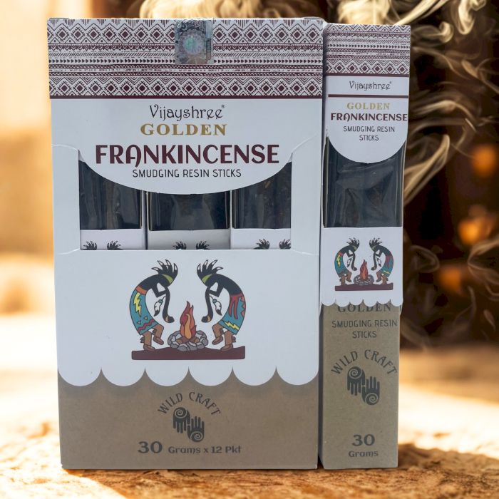 30g Goldener Weihrauch Smudge Harz Sticks 6 Stück