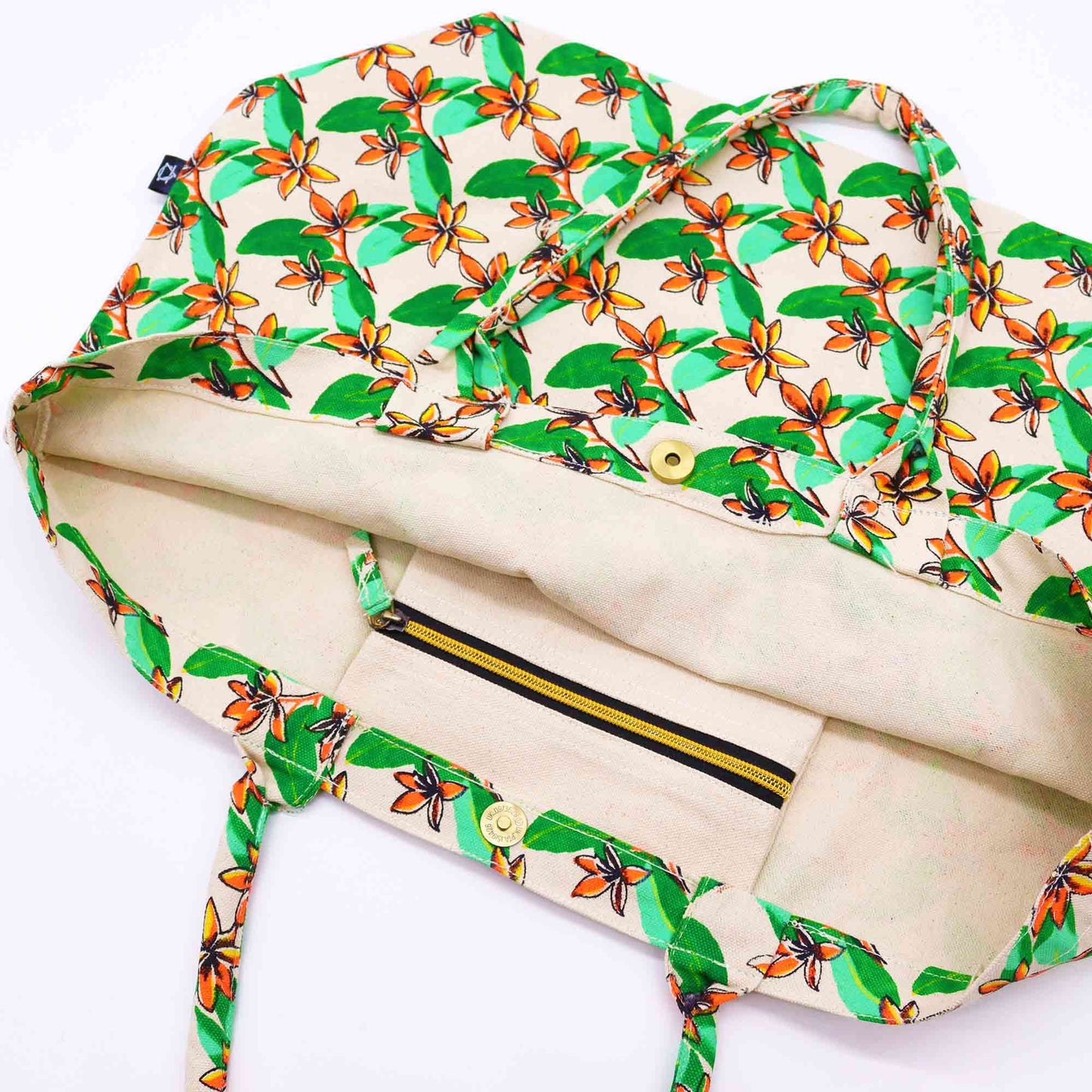 Große Helle Tasche Frangipani