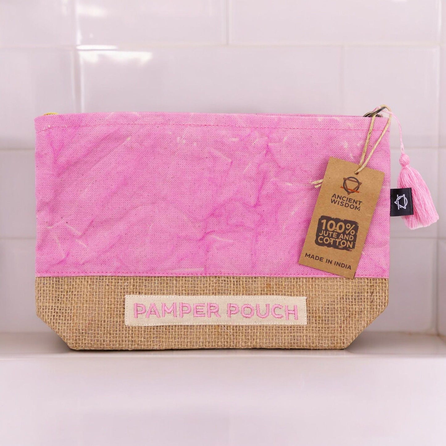 Pamper Tasche - Pink und Lila - Stonewash