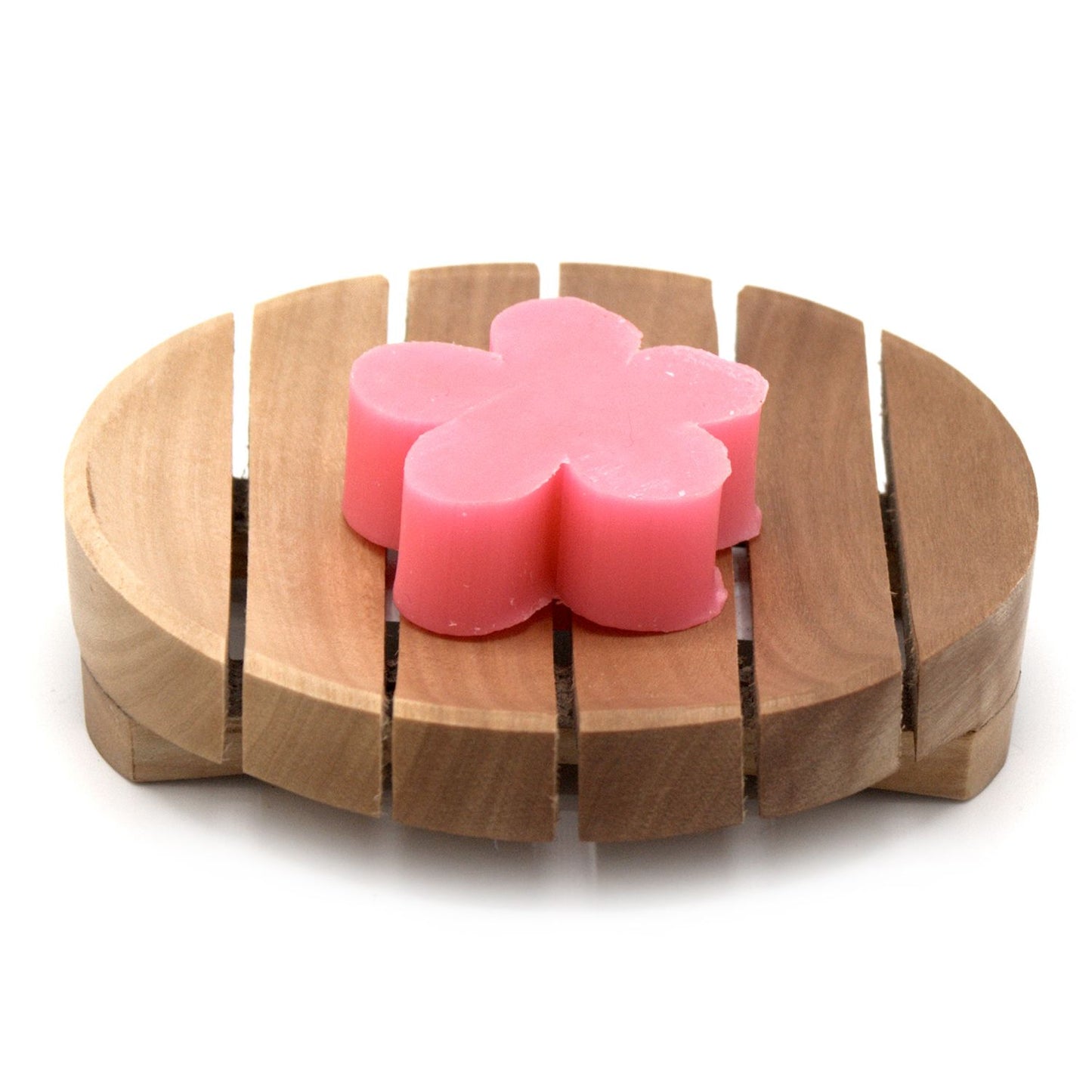 Klassische Mahagoni Seifenablage Rund