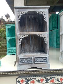 Albasia Badezimmer Schrank Grau Gewaschen