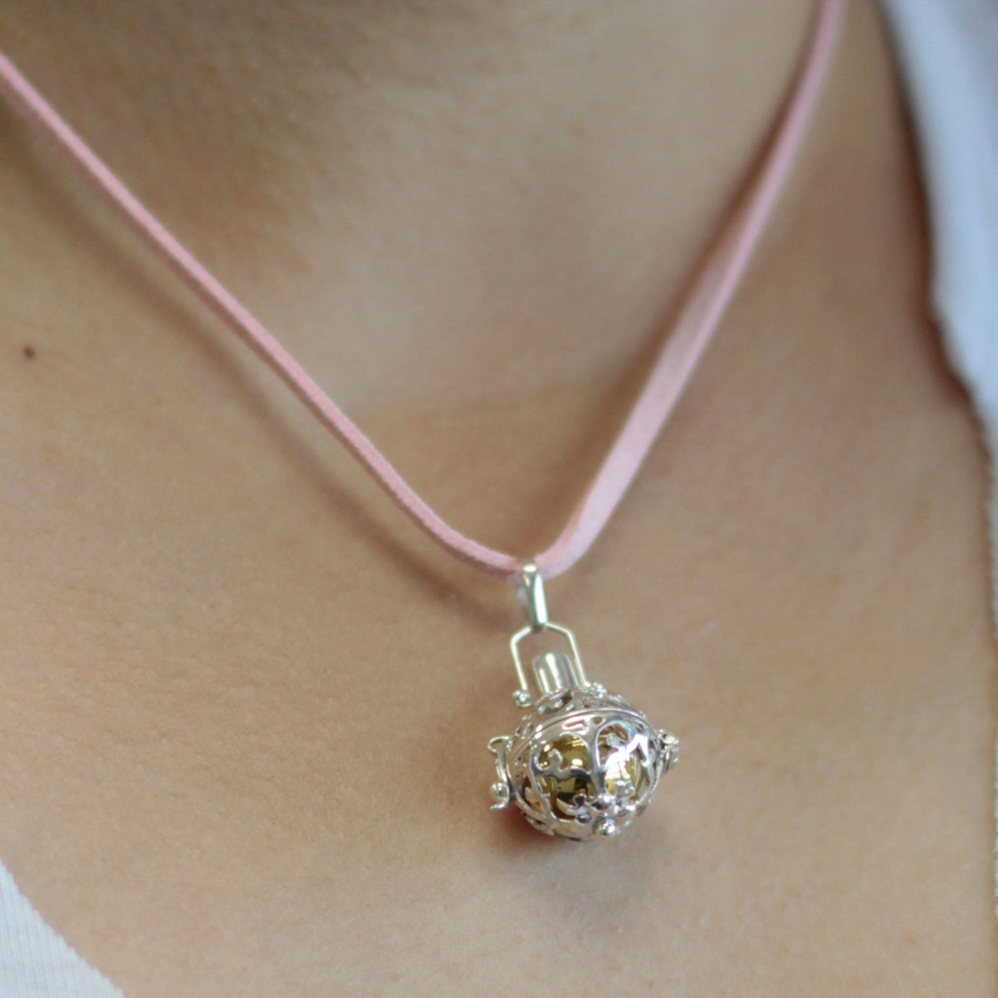 Silberner Engelglocke Wächter 16mm