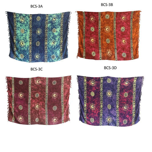 1x Bali Keltische Sarongs Yin und Yang 4 Verschiedene Farben