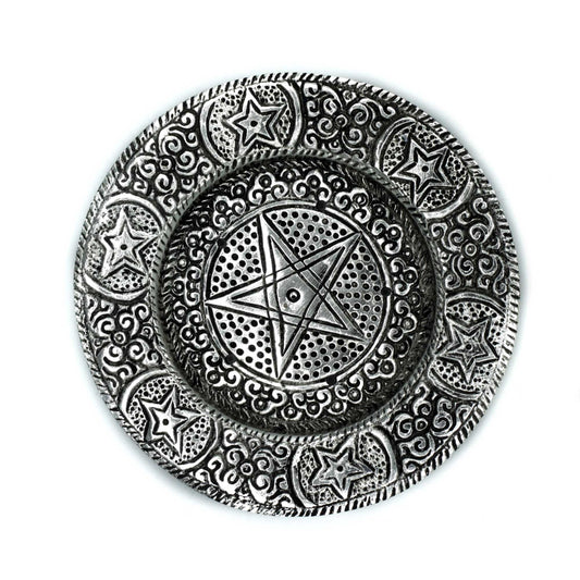 Polierter Aluminium Fünfzackiger Räucherstäbchenhalter 11,5cm