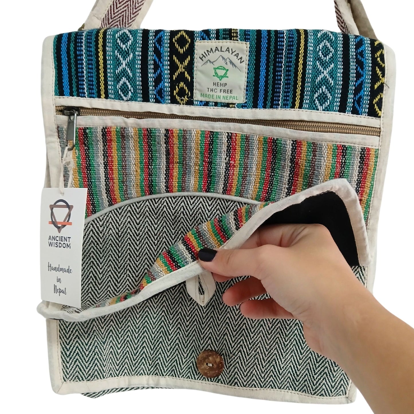 Hanf Laptop Messenger Bag - Kurven