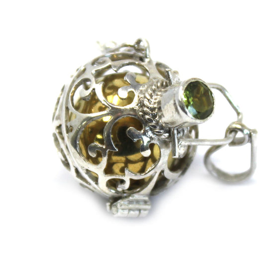 Silberne Engelglocke Romantik 18mm