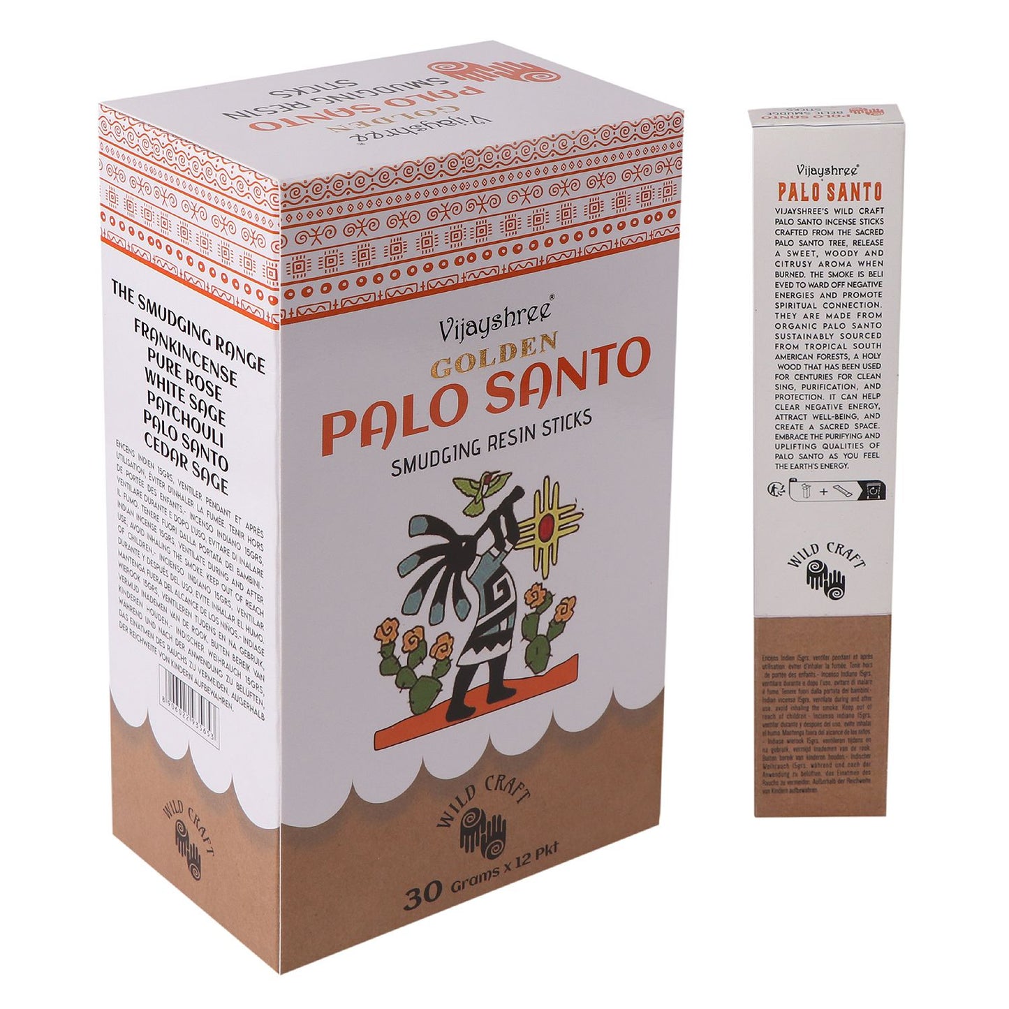 30g Goldene Palo Santo Räucherharz Stäbe 6 Stück