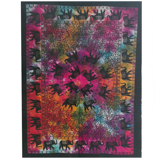 Baumwoll Wandkunst Elefanten Mandala