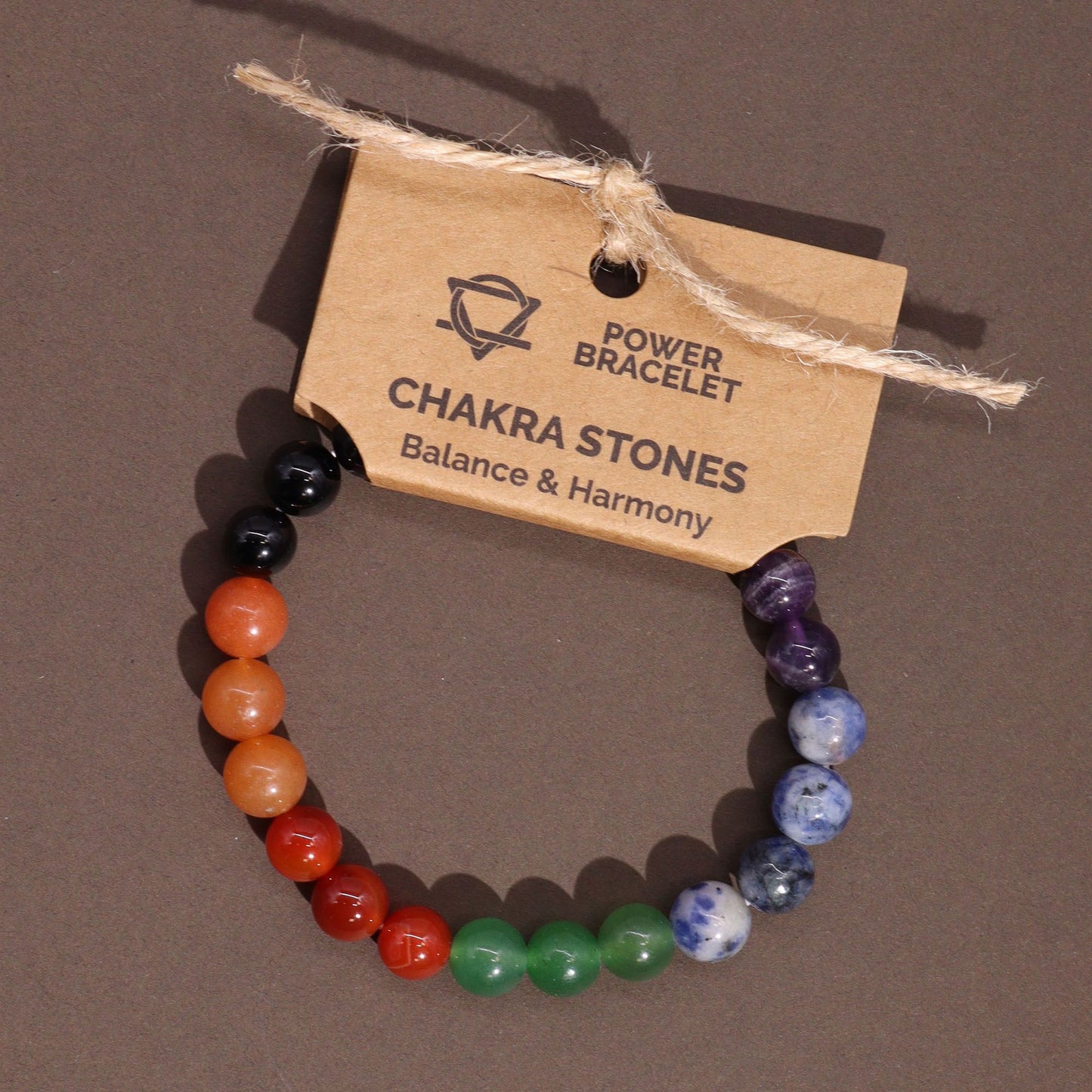 Power Armband mit Chakra Steinen