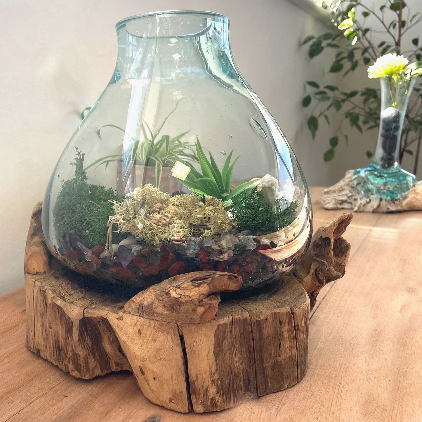 Molten Glass Großer Fisch Tank 32cm