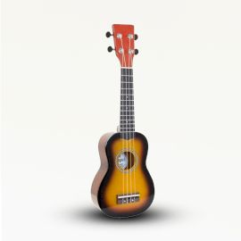 Handgefertigte Ukulele mit Orange Sunburst Finish und 4 Saiten