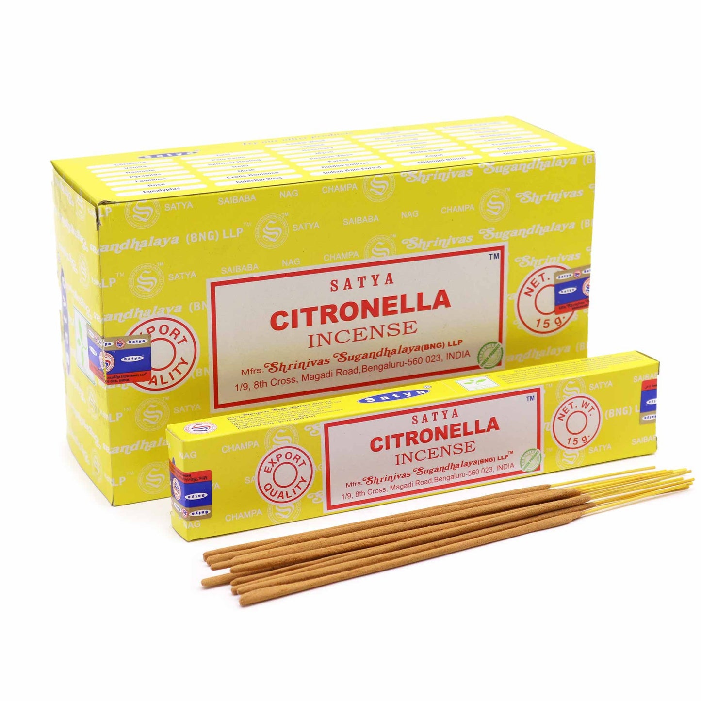 Satya Räucherstäbchen 15g Citronella Aromatische Düfte