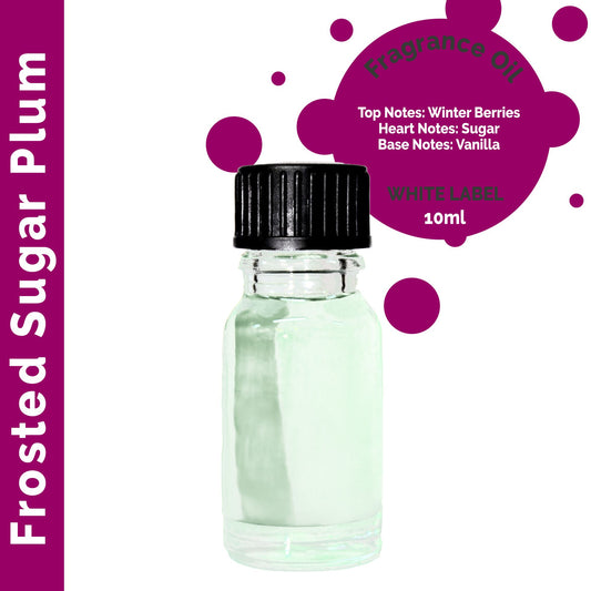 Frosted Sugar Plum Duftöl 10ml - Weiße Etikette