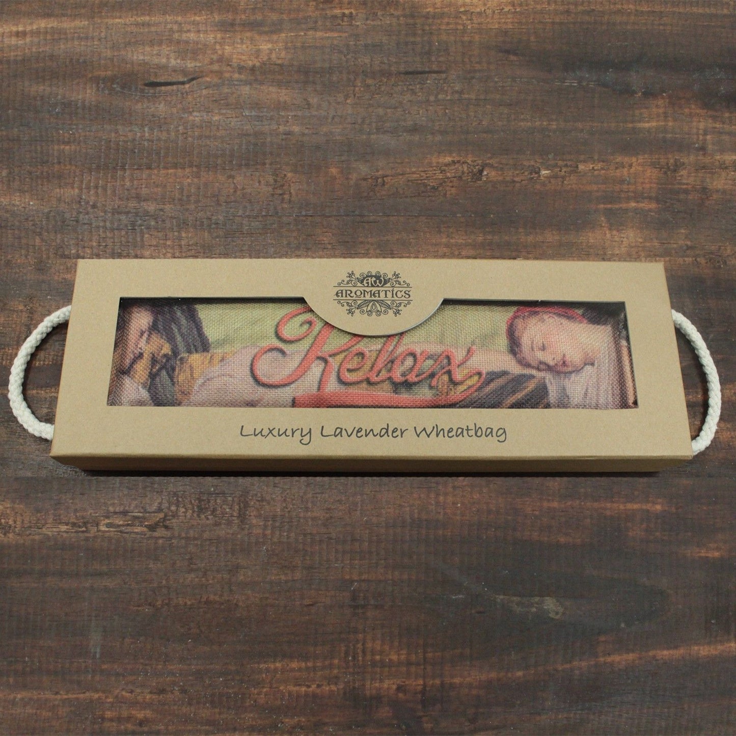 Luxuriöser Lavendel Weizenbeutel In Geschenkbox Für Entspanntes Schlafen