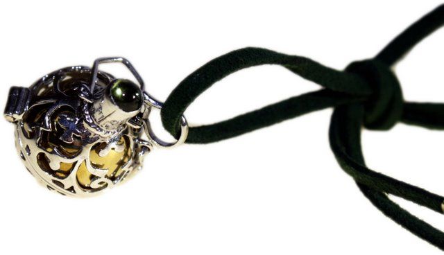 Silberne Engelglocke Romantik 18mm