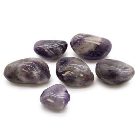 Sack Mit 6 Großen Afrikanischen Tumble Steinen - Amethyst