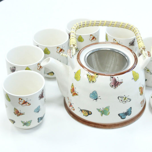Kräuter Teekannen Set Schmetterlinge