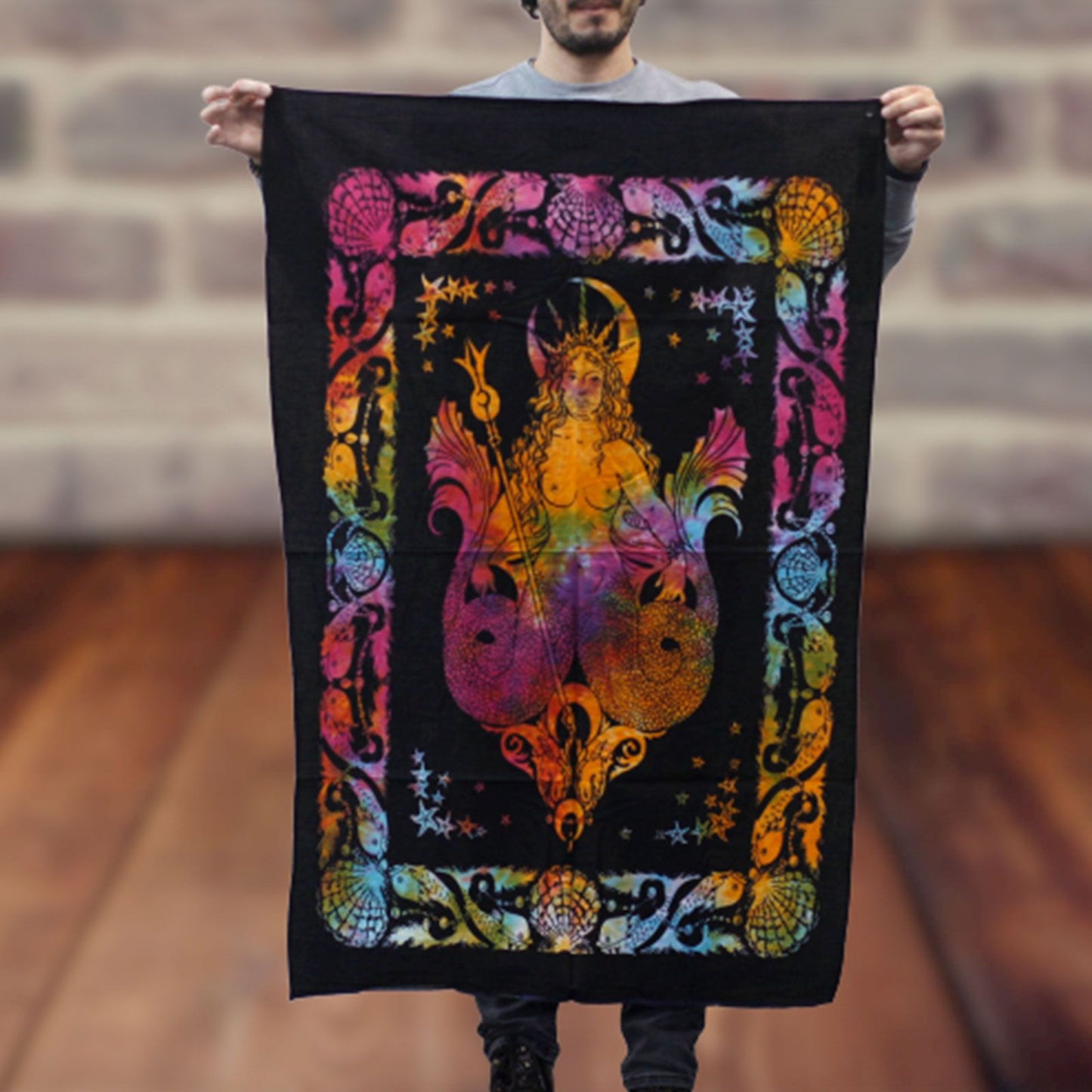 Baumwoll Wandkunst Meerjungfrau