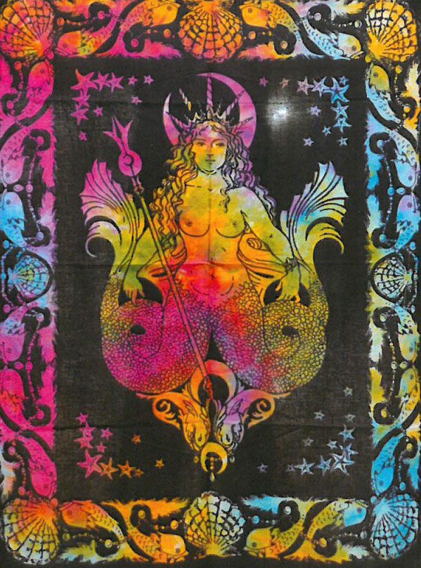 Baumwoll Wandkunst Meerjungfrau