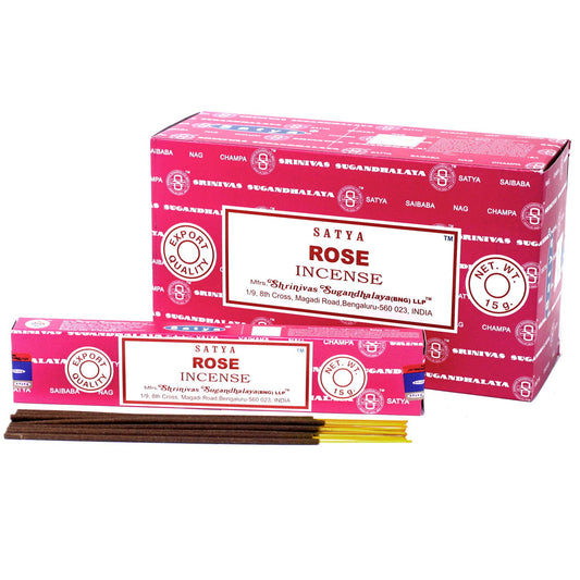 Satya Räucherstäbchen 15 Gramm Rose