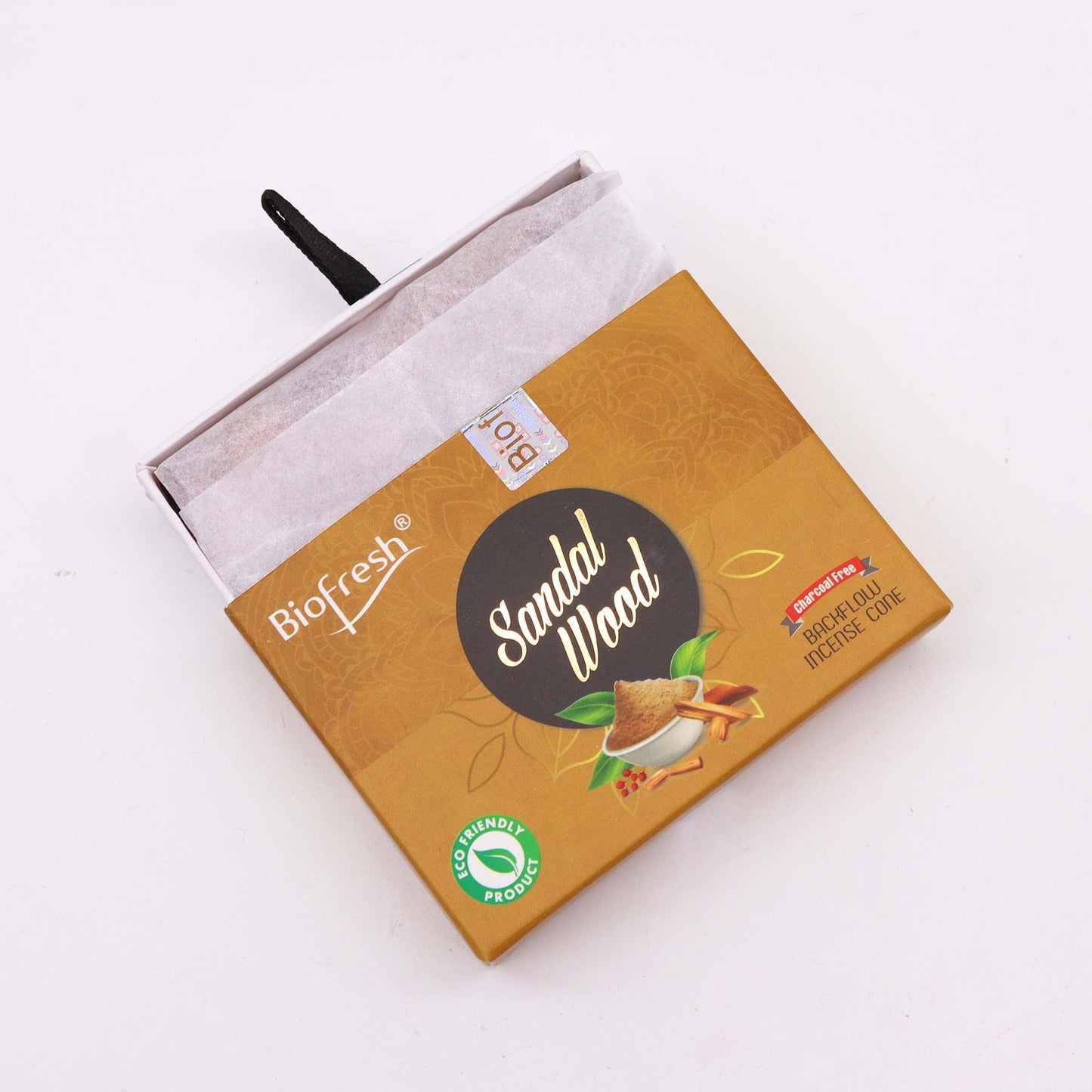 Biofresh Rückfluss Räucherkegel 40 Stück - Sandelholz