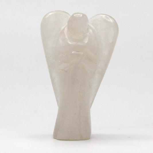 Handgefertigte Engel Figur Aus Edelstein Rockquarz