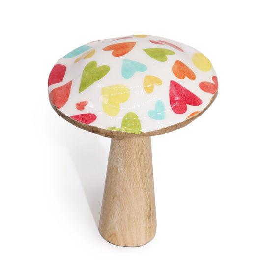 Med Pilz 15cm Pastell Herzen