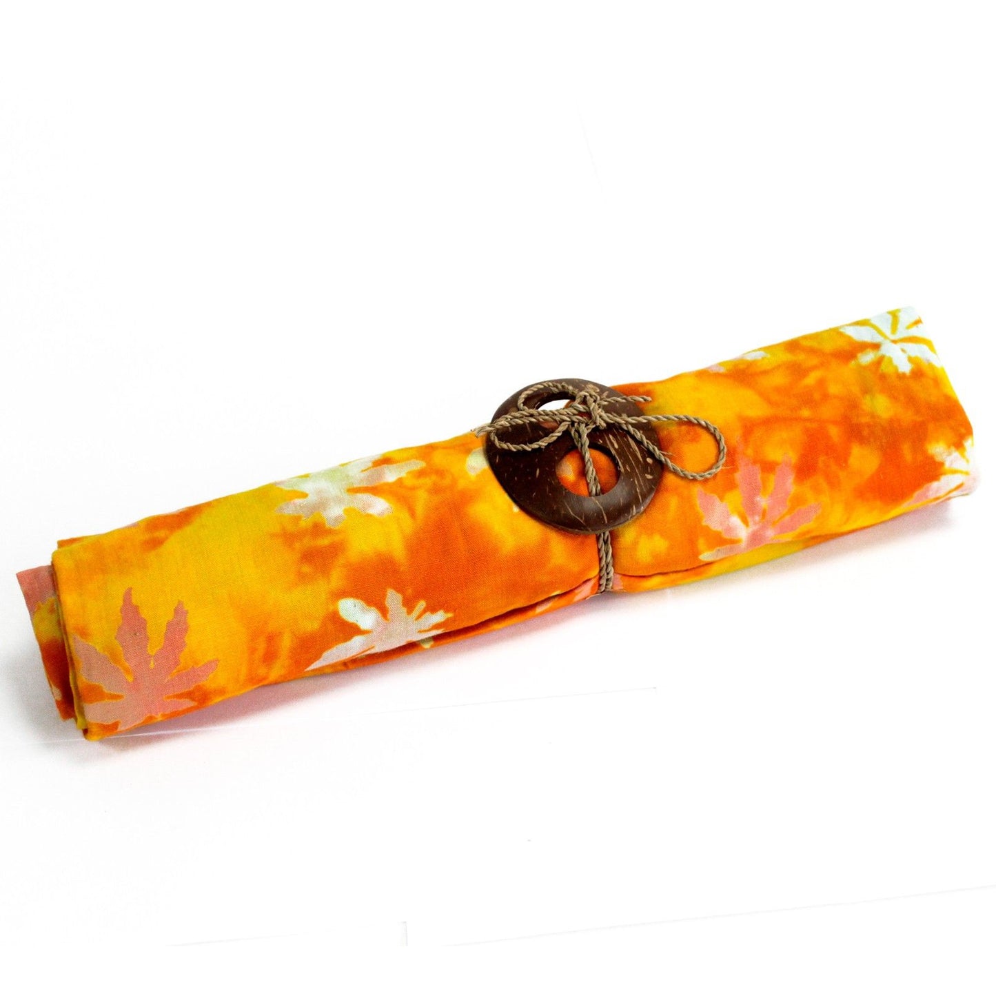 Bali Blockdruck Sarong Tropische Blätter 4 Verschiedene Farben