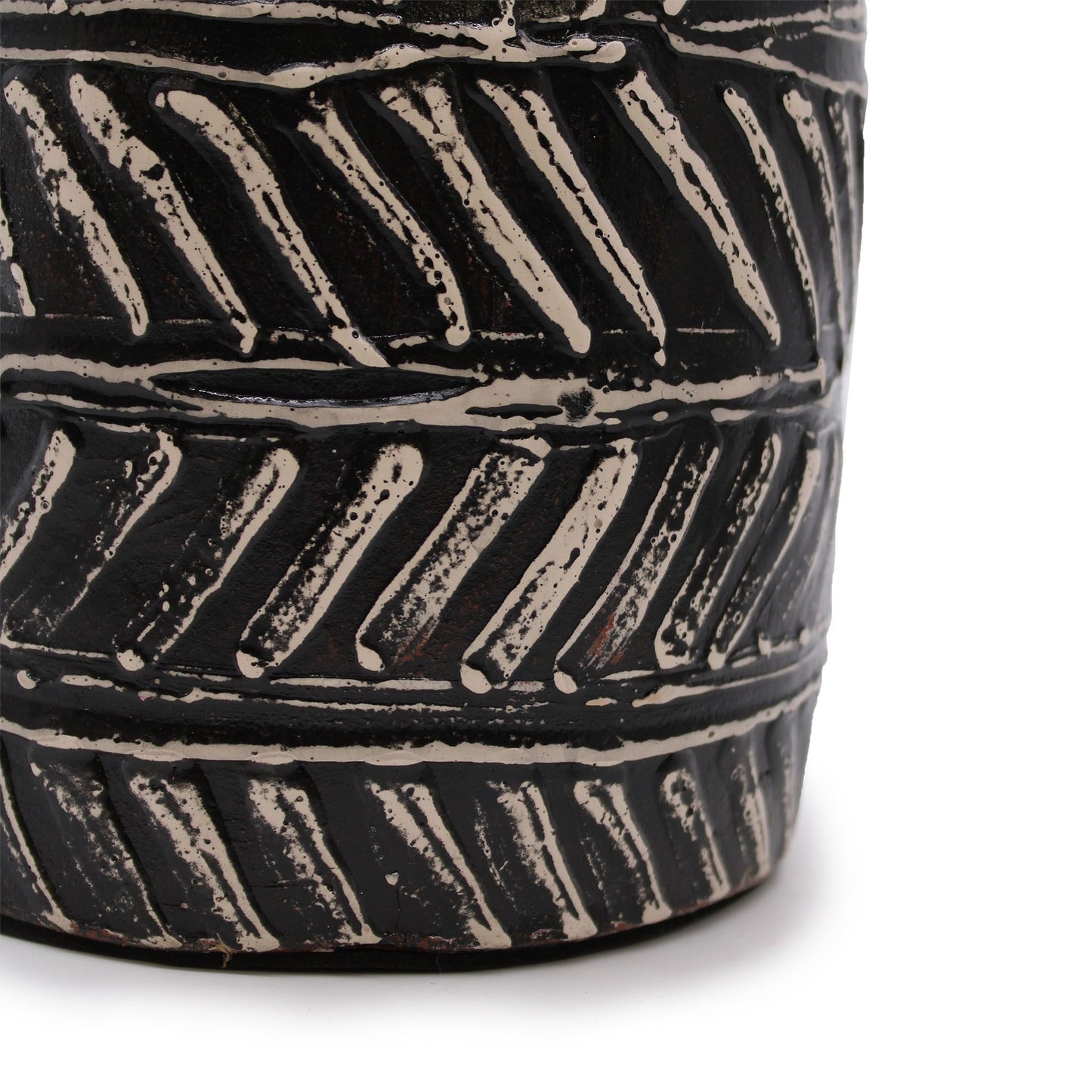 Griechische Taper Vase - Schokolade