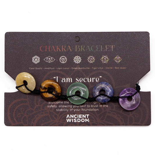 Chakra Schnurarmbänder Große Donuts