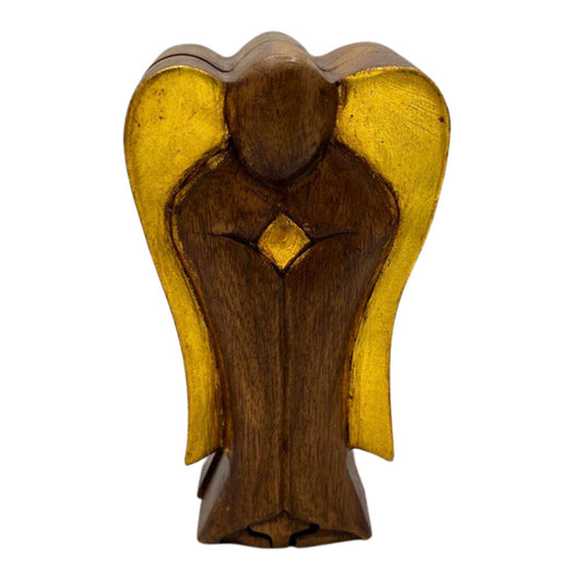 Hati-Hati Engel Magie Box Freude 14 cm Aus Nachhaltigem Suar Holz