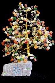 Gemischter Edelsteinbaum Mit 320 Steinen