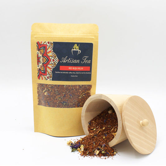 50g Roter Busch Entspannungstee mit Rooibos Lavendel Apfel Orange