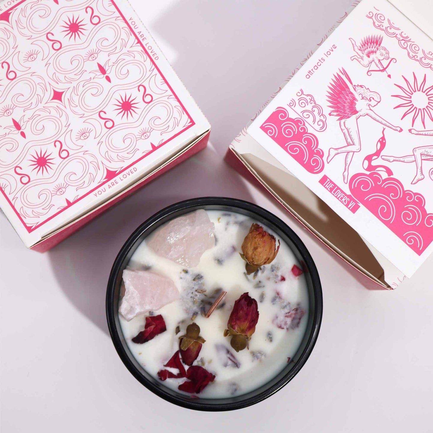 Hop Hare Kristallmagische Blütenkerze Die Liebenden