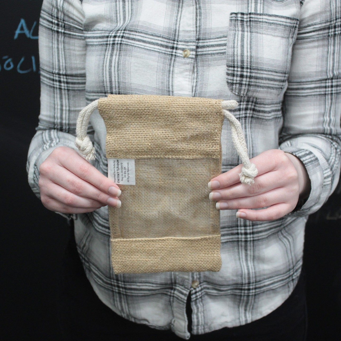 Jute Fenstertasche 20x12cm Für Schmuck Badekugeln Seifen Und Mehr